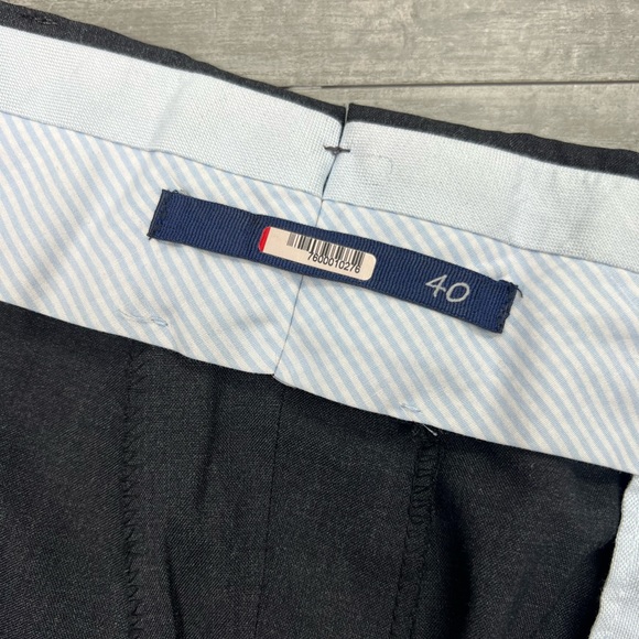 6 East Solid Charcoal Grey Super 130’s Dress Pants 40 - Picture 8 of 8